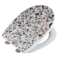 Wenko Abattant WC thermoplast design Terrazzo