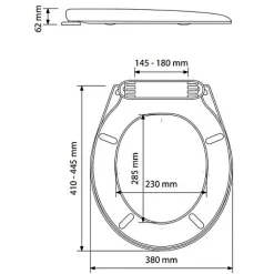 Olfa Abattant WC thermosouple LAGUNE double blanc - - 7LA000101