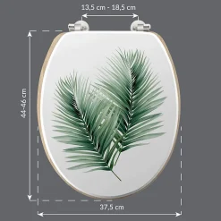 Douceur D'Intérieur Abattant WC Varadero - Blanc et vert