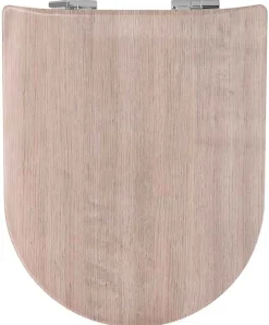 Olfa Abattant wood slim avec descente assistée - Effet bois naturel (47x36.5 cm - Beige)