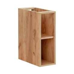 Plan Double Vasque|Meublorama Accessoire mural NALYA 57 cm Chene clair Complément suspendu pour meuble vasque