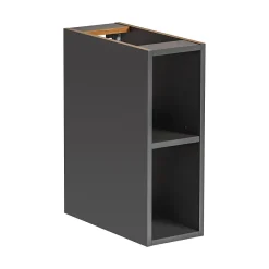 Plan Double Vasque|Meublorama Accessoire pour meuble sous vasque TAMO 20 cm Coloris gris anthracite Meuble suspendu