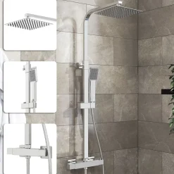 AICA Sanitaire AICA Colonne de douche thermostatique, avec mitigeur thermostatique