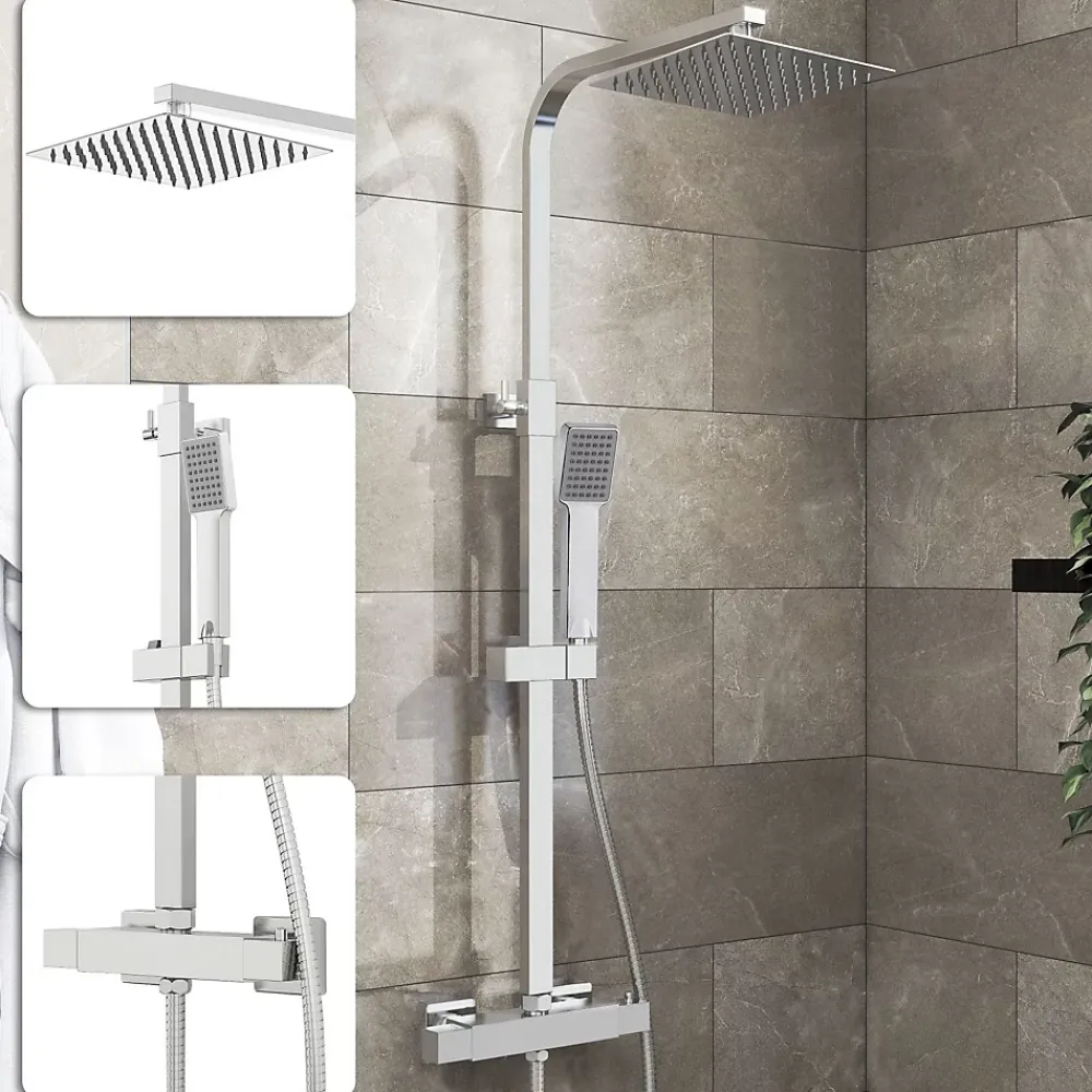 AICA Sanitaire AICA Colonne de douche thermostatique, avec mitigeur thermostatique