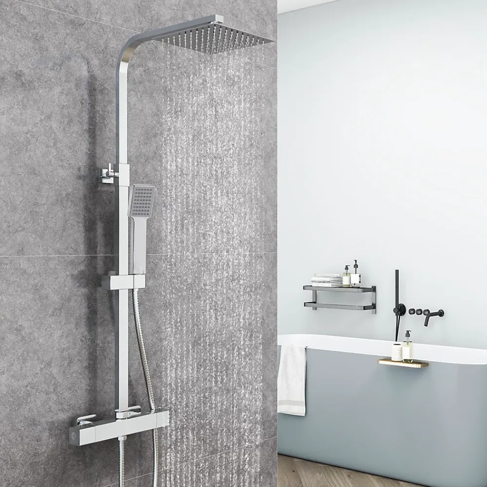 AICA Sanitaire AICA Colonne de douche thermostatique, avec mitigeur thermostatique