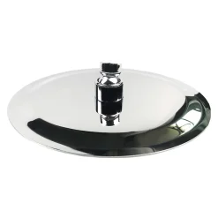 AICA Sanitaire AICA Colonne de douche thermostatique chromée, avec douche de tête ronde et douchette à main réglable en plusieurs modes