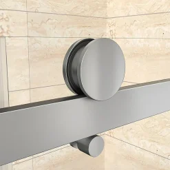 Porte De Douche|AICA Sanitaire Aica Porte De Douche Coulissante 120x195cm En 8mm Verre Anticalcaire