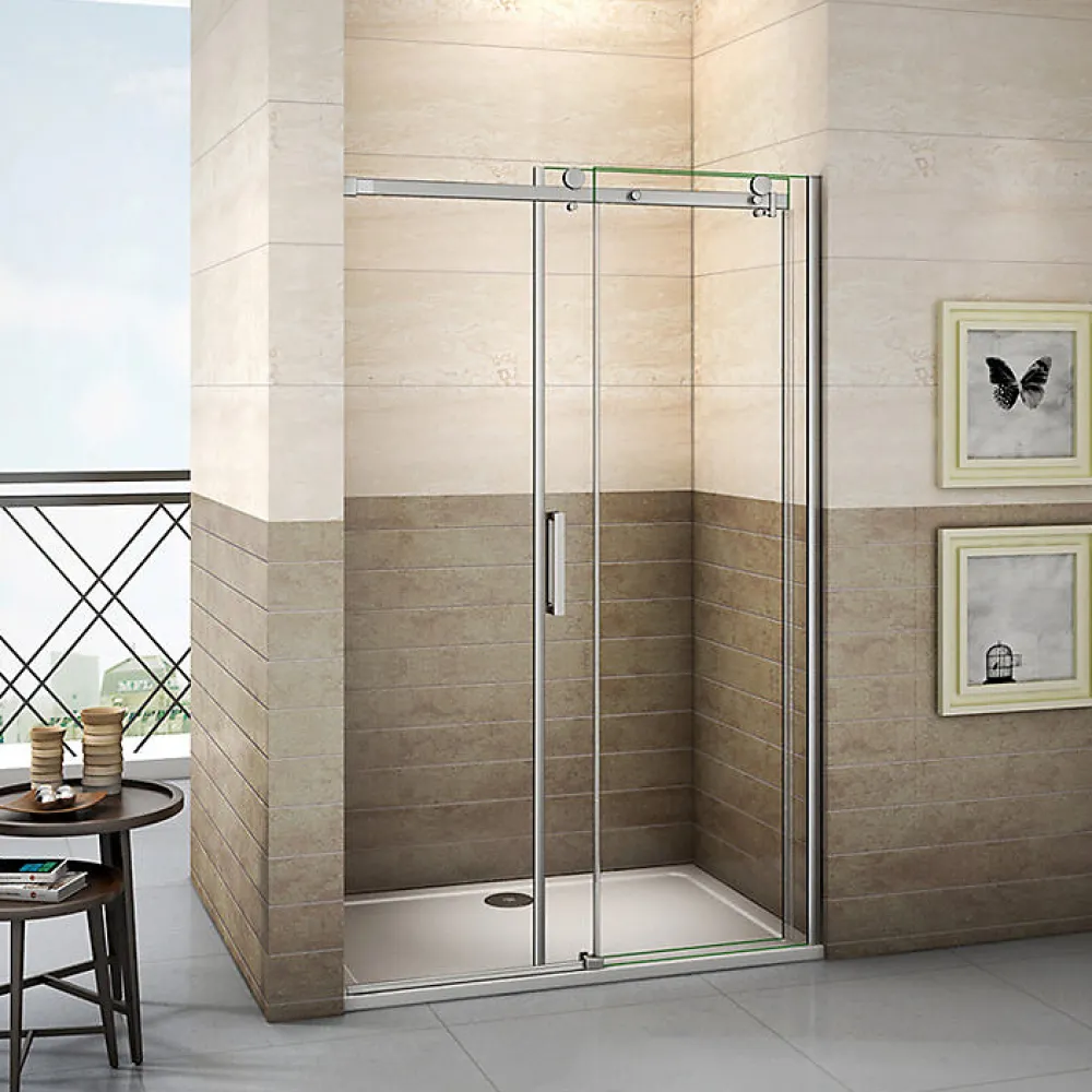 AICA Sanitaire Aica Porte De Douche Coulissante 130x195cm En 8mm Verre Anticalcaire