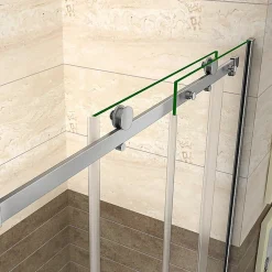 Porte De Douche|AICA Sanitaire Aica Porte De Douche Coulissante 160x195cm En 8mm Verre Anticalcaire