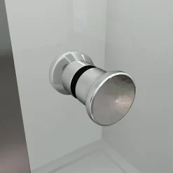 AICA Sanitaire Aica Porte De Douche 100x185cm Pliante En Verre Sécurit Clair,installation En Niche