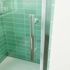 AICA Sanitaire Aica Porte De Douche 70x180cm Porte De Douche Pivotante En Niche 6mm Verre Anticalcaire Porte De Douche Hauteur 180 Cm