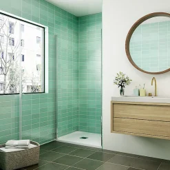 AICA Sanitaire Aica Porte De Douche 80x180cm Porte De Douche Pivotante En Niche 6mm Verre Anticalcaire Porte De Douche Hauteur 180 Cm