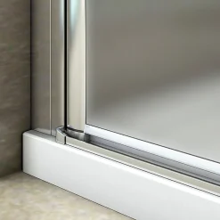 AICA Sanitaire Aica Porte De Douche 90x185cm Porte Battante Verre Satiné Et Anticalcaire Porte Battante En Niche