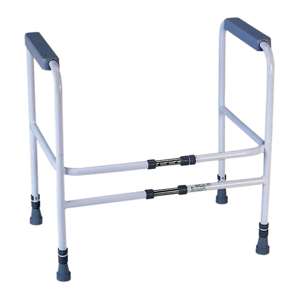 Aidapt VR205 Cadre de Toilette Ashford Debout Libre Blanc/Gris