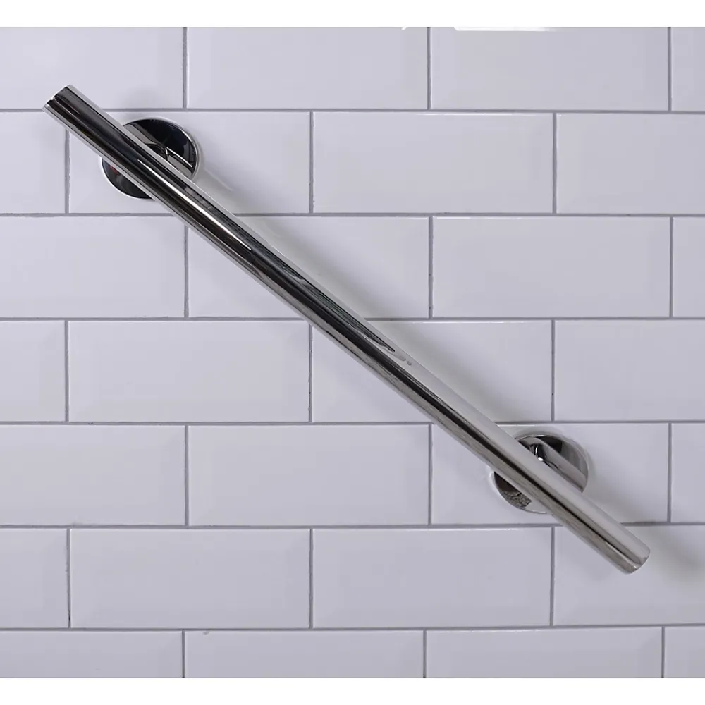 Aidapt VY476P - Barre d'appui droite en acier inoxydable finition polie
