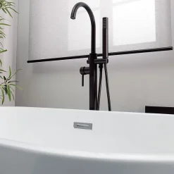 Kiamami Valentina Allegra Baignoire Autoportante Ovale 150 Cm En Acrylique