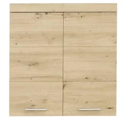 Trend Team AMANDA - Meuble 2 portes salle de bain mélaminé chêne. L-H-P: 73-77-23 cm