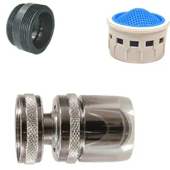 Accessoire De Robinet|Noyon et Thiebault Aérateur sur rotule limiteur de débit 9 l/min Femelle 22 x 100 - Mâle 24 x 100