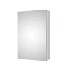 Armoire De Toilette|Bernstein Armoire à glace aluminium murale salle de bain + toilettes, étagère + miroir LED encastrée + prise, UP7012, H.70cm, Largeur 50cm