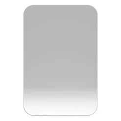 ProximaX Armoire à miroir rectangulaire avec cadre métal, armoire murale à étagères réglables, pour salle de bain ou chambre, blanc