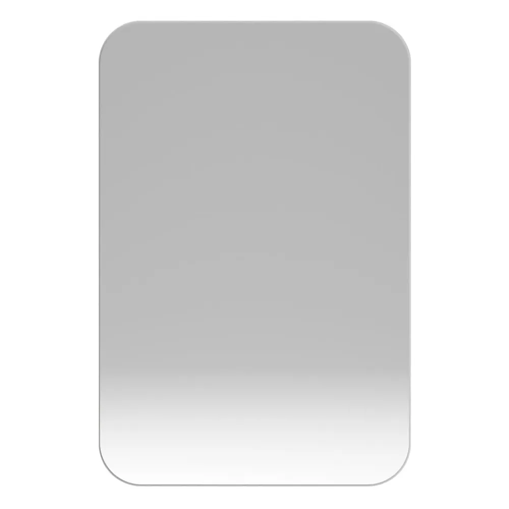 ProximaX Armoire à miroir rectangulaire avec cadre métal, armoire murale à étagères réglables, pour salle de bain ou chambre, blanc
