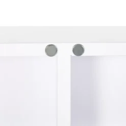 Armoire De Toilette|kleankin Armoire à pharmacie murale verrouillable 2 portes 6 étagères 6 compartiments dim. 55 x 18 x 60 cm acier blanc