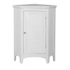 Teamson Home Armoire d angle en bois blanche