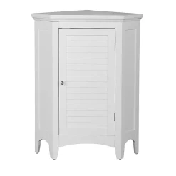 Teamson Home Armoire d angle en bois blanche