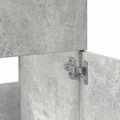 Vidaxl Armoire de bain avec miroir gris béton bois d'ingénierie