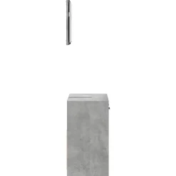 Vidaxl Armoire de bain avec miroir gris béton bois d'ingénierie