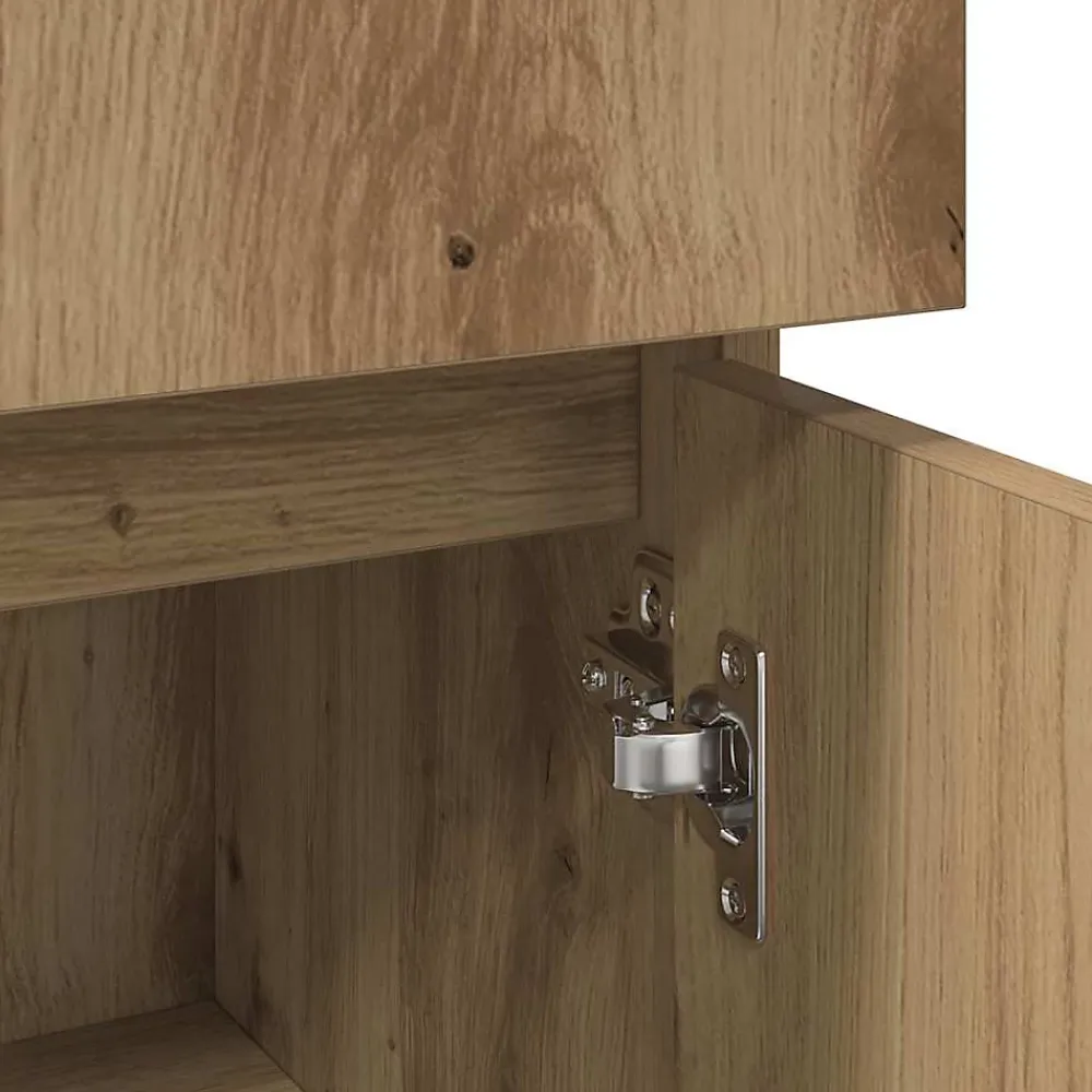 Vidaxl Armoire de bain chêne artisanal 30x30x95 cm bois d'ingénierie