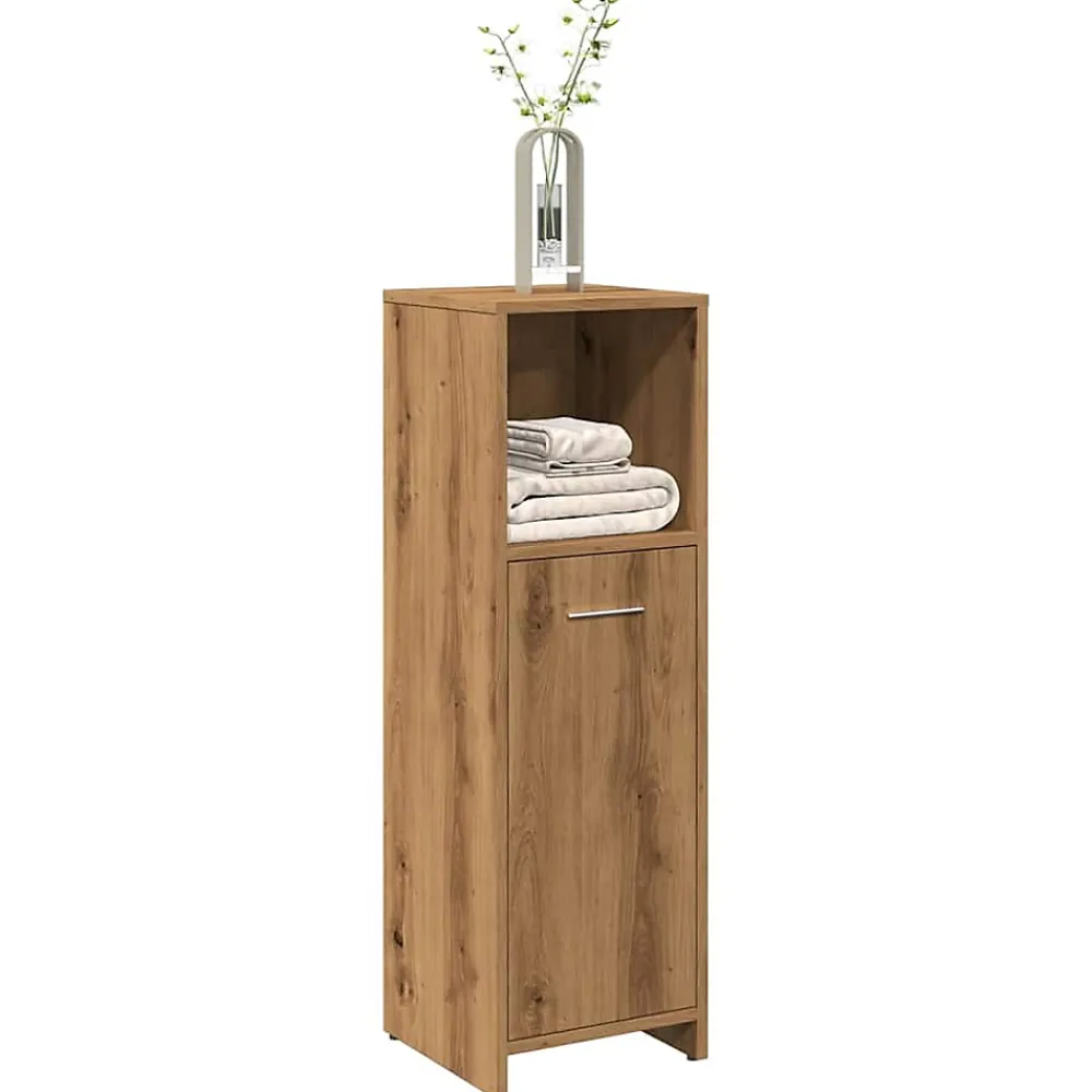 Vidaxl Armoire de bain chêne artisanal 30x30x95 cm bois d'ingénierie