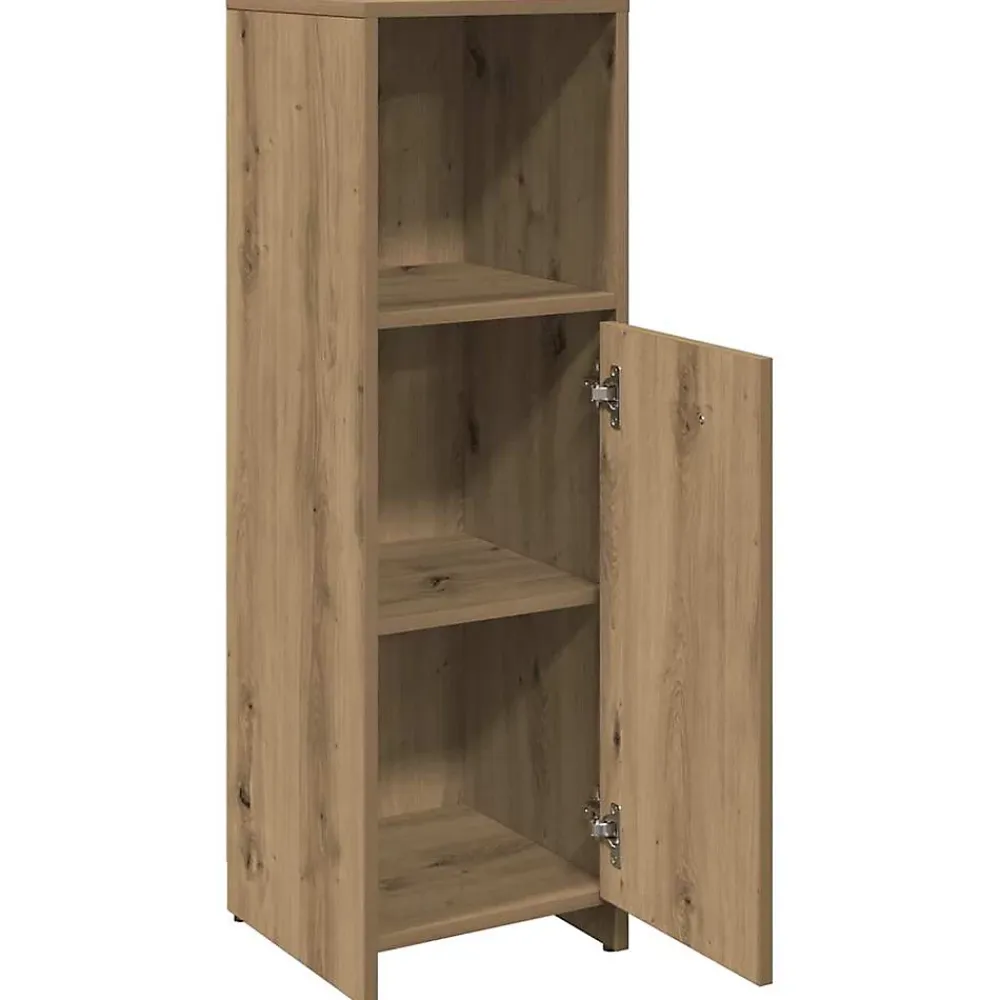 Vidaxl Armoire de bain chêne artisanal 30x30x95 cm bois d'ingénierie