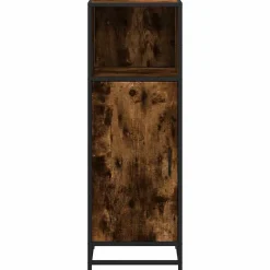 Meuble Wc|Vidaxl Armoire de bain chêne fumé 35x37,5x100cm bois d'ingénierie