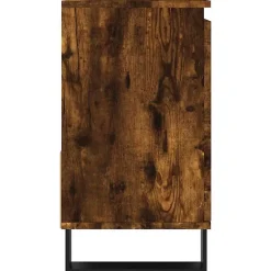 Vidaxl Armoire de bain chêne fumé 65x33x60 cm bois d'ingénierie