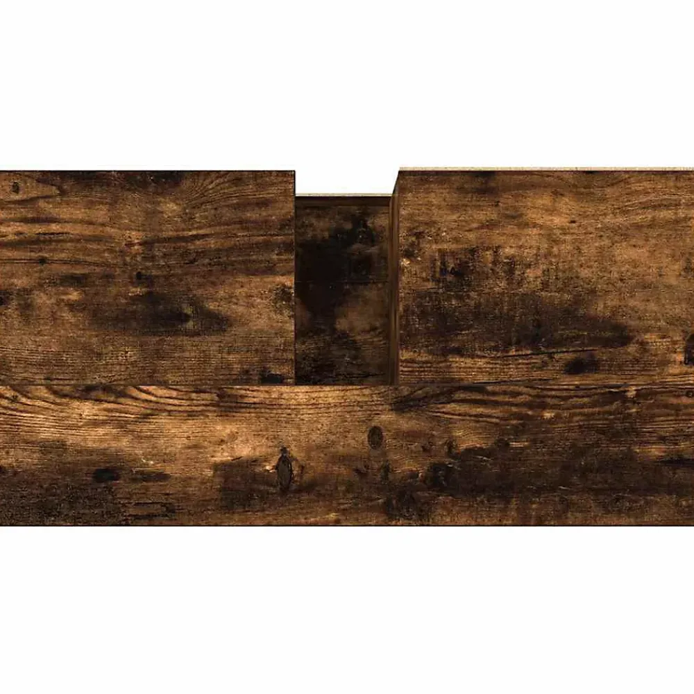 Vidaxl Armoire de bain chêne fumé 65x33x60 cm bois d'ingénierie