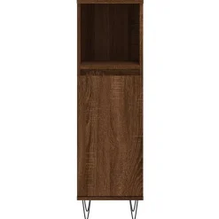 Vidaxl Armoire de bain chêne marron 30x30x100 cm bois d'ingénierie