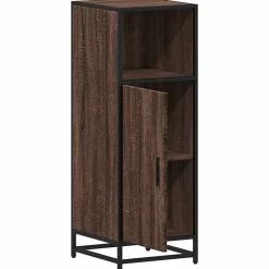 Vidaxl Armoire de bain chêne marron 35x37,5x100 cm bois d'ingénierie