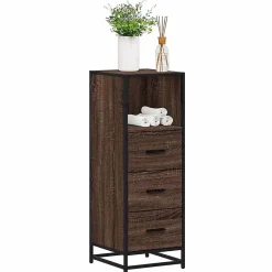 Vidaxl Armoire de bain chêne marron 35x37,5x100 cm bois d'ingénierie