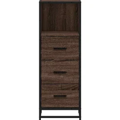 Vidaxl Armoire de bain chêne marron 35x37,5x100 cm bois d'ingénierie