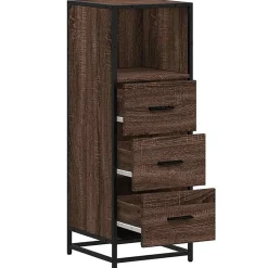 Vidaxl Armoire de bain chêne marron 35x37,5x100 cm bois d'ingénierie