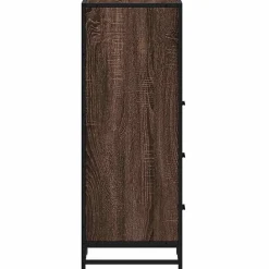 Vidaxl Armoire de bain chêne marron 35x37,5x100 cm bois d'ingénierie