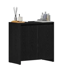 Meuble Wc|Vidaxl Armoire de bain chêne noir 60x33x60 cm bois d'ingénierie