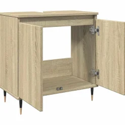 Vidaxl Armoire de bain chêne sonoma 58x33x60 cm bois d'ingénierie
