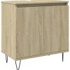 Vidaxl Armoire de bain chêne sonoma 58x33x60 cm bois d'ingénierie