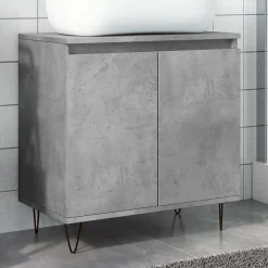 Meuble Wc|Vidaxl Armoire de bain gris béton 58x33x60 cm bois d'ingénierie