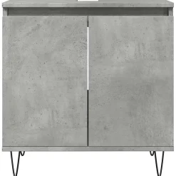 Meuble Wc|Vidaxl Armoire de bain gris béton 58x33x60 cm bois d'ingénierie