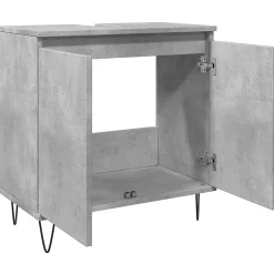 Meuble Wc|Vidaxl Armoire de bain gris béton 58x33x60 cm bois d'ingénierie