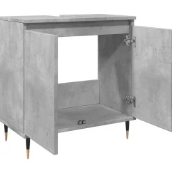 Meuble Wc|Vidaxl Armoire de bain gris béton 58x33x60 cm bois d'ingénierie