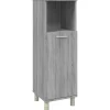 Vidaxl Armoire de bain Sonoma gris 30x30x95 cm Bois d'ingénierie